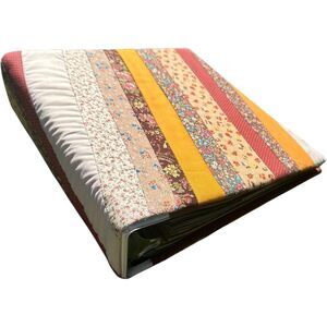 Vintage Handmade Quilt Pattern Sew Binder Book W/Pages Of Rare Designs OOAK HTF